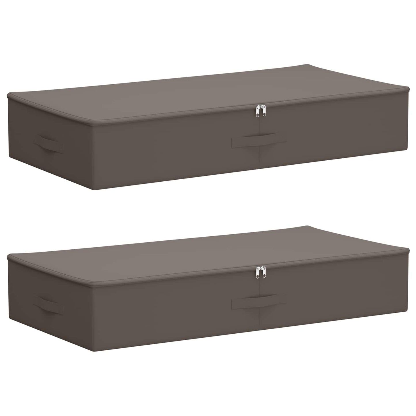 Storage Box 2 pcs Grey 90 x 48 x 15 cm Non-woven fabric