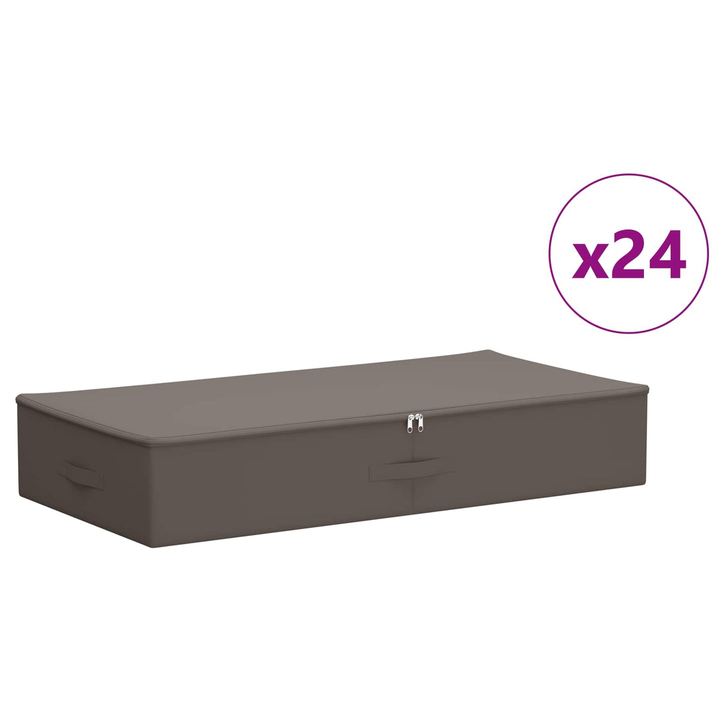 Storage Box 24 pcs Grey 90 x 48 x 15 cm Non-woven fabric