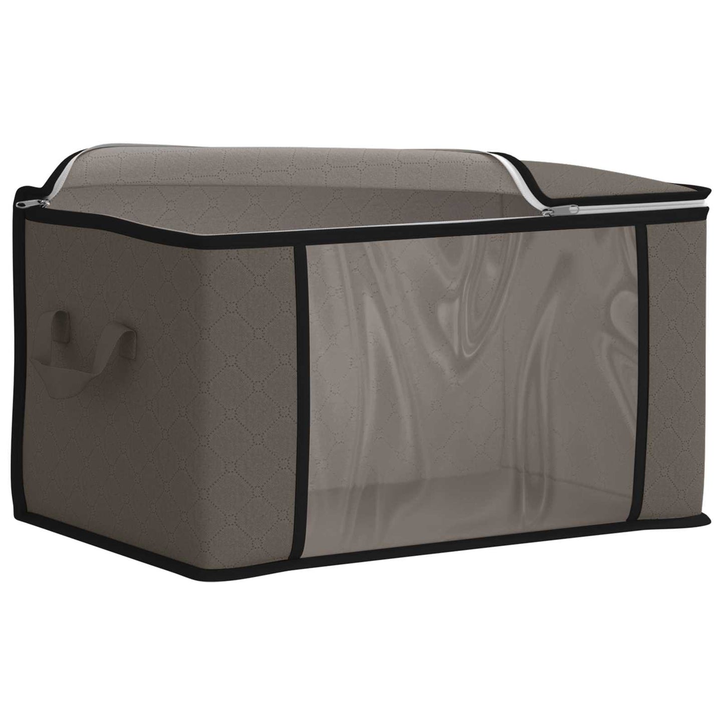 Storage Box with Transparent Side Window 6 pcs Grey