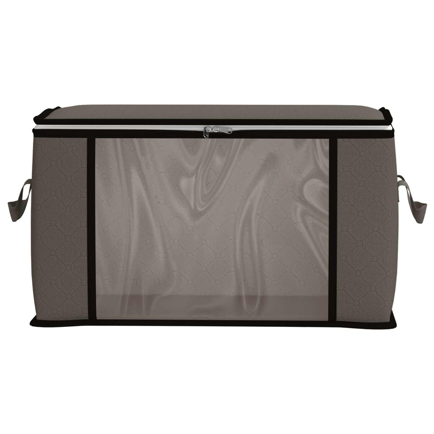 Storage Box with Transparent Side Window 6 pcs Grey