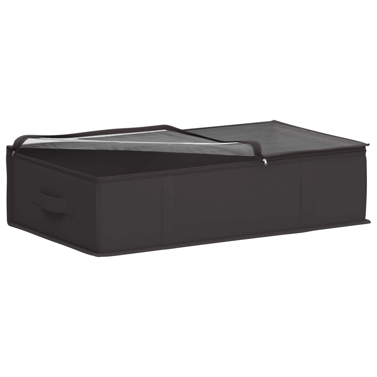 Storage Box with Transparent Top Window 2 pcs Anthracite