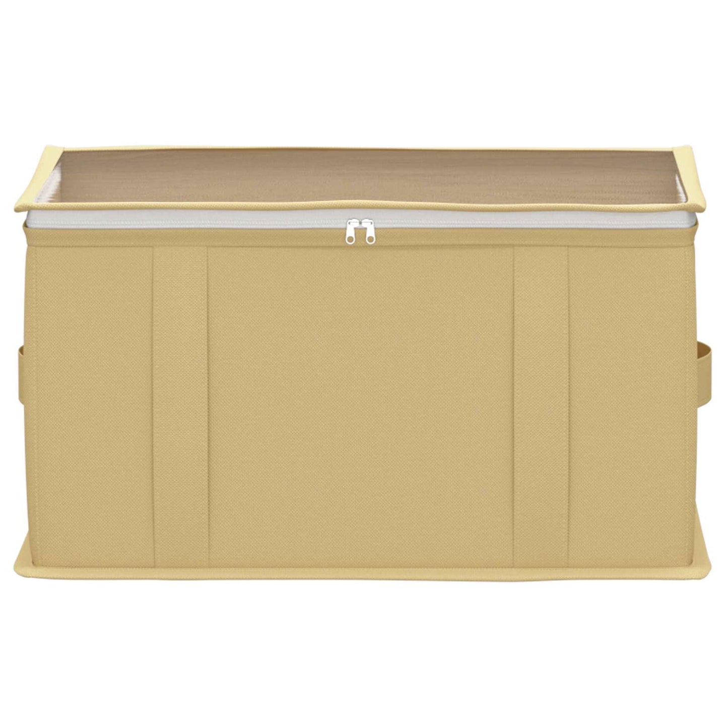 Storage Box with Transparent Top Window 6 pcs Cream