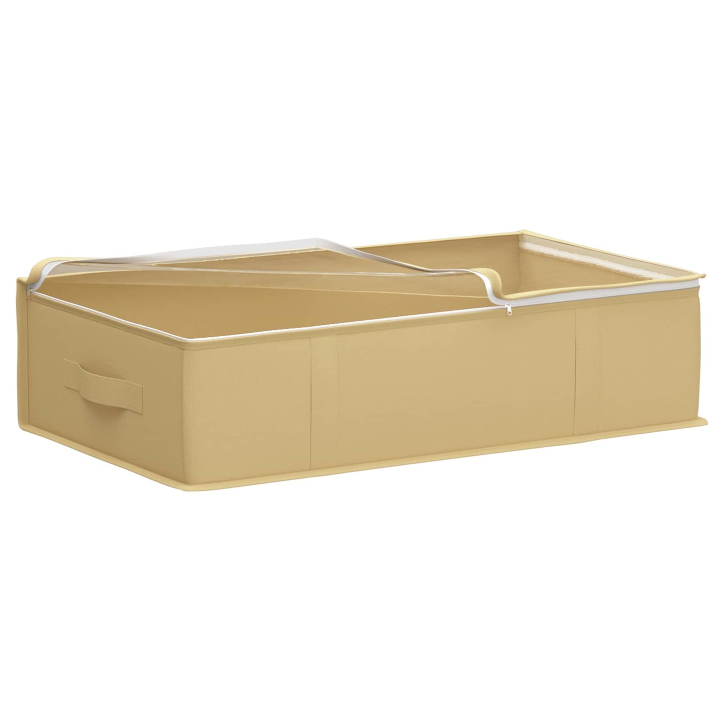 Storage Box with Transparent Top Window 6 pcs Cream