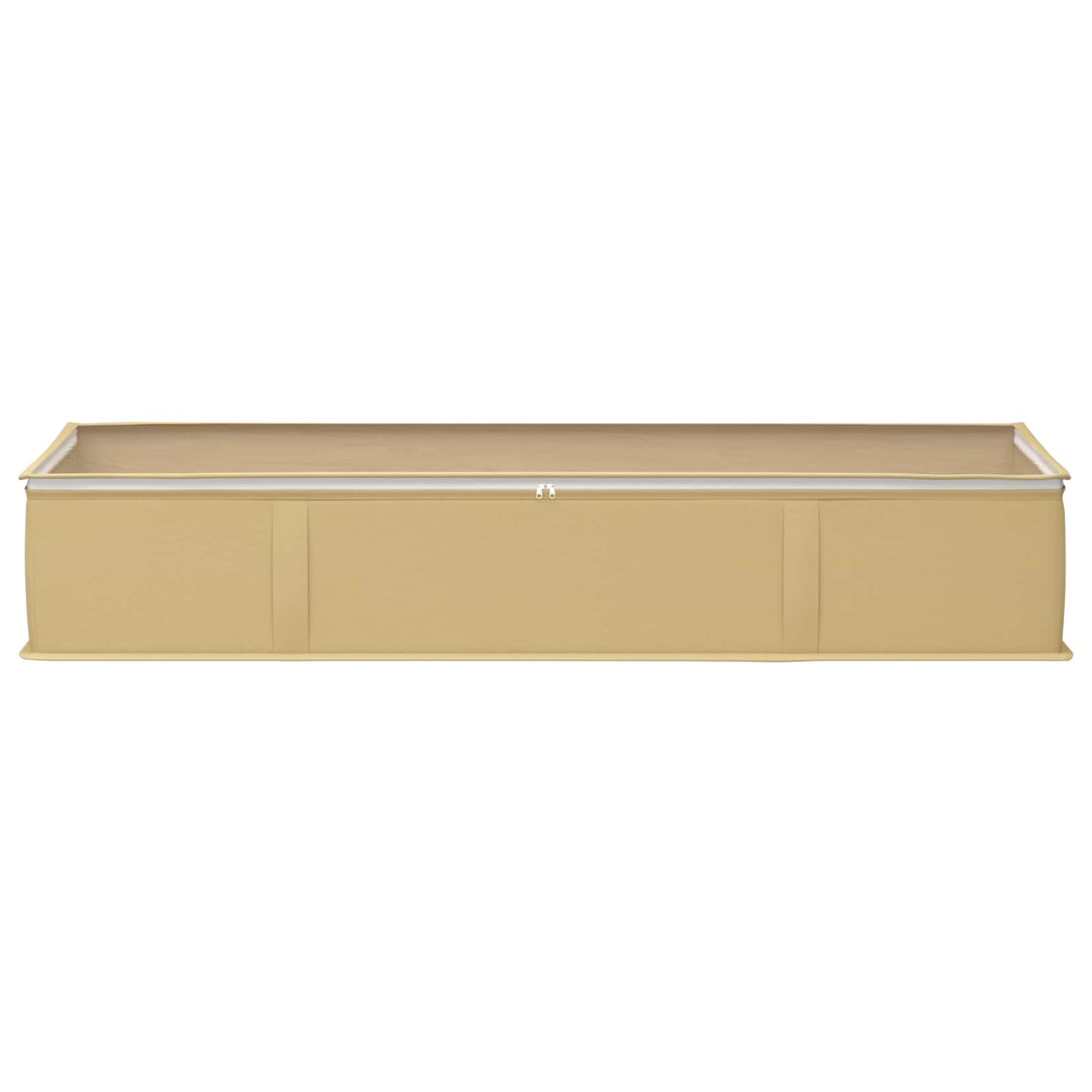 Storage Box with Transparent Top Window Cream 100 x 50 x 18 cm
