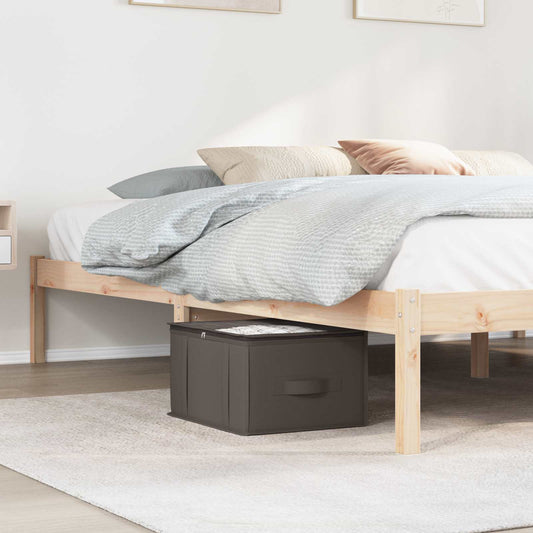 Storage Box with Transparent Top Window 2 pcs Grey