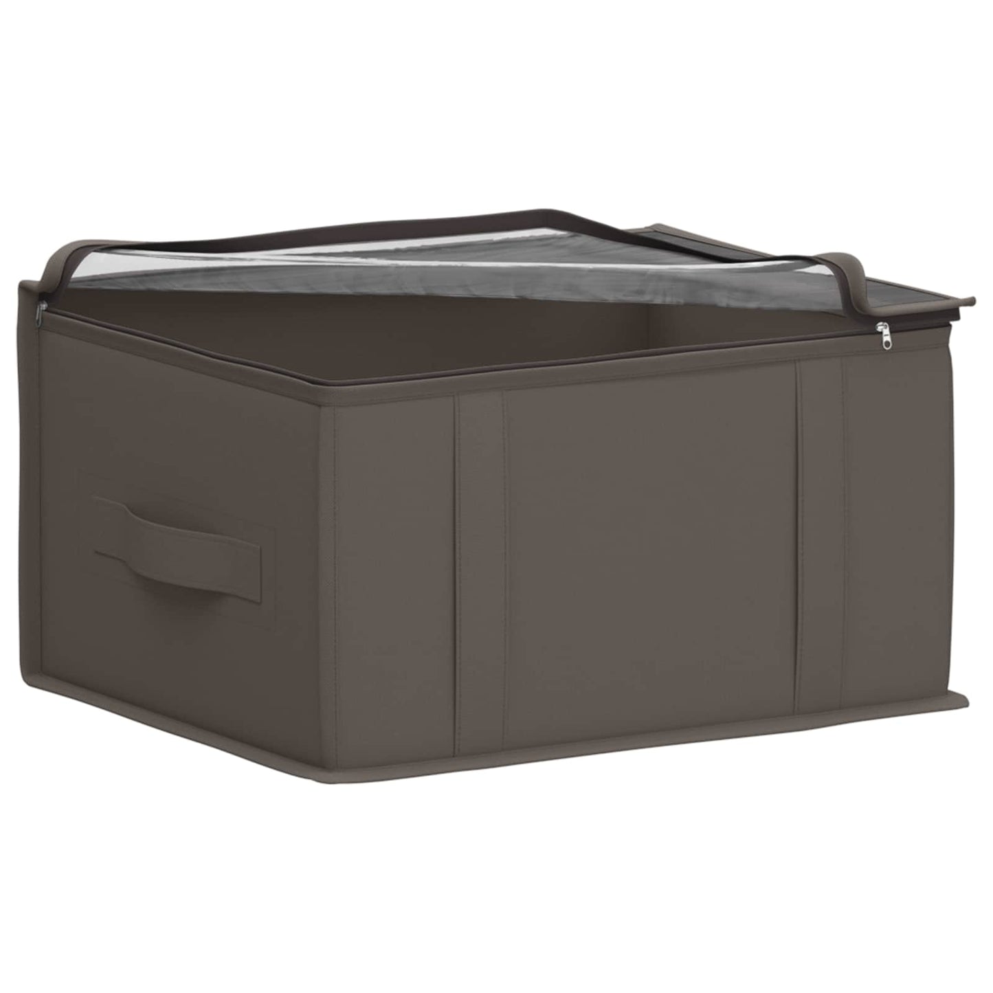 Storage Box with Transparent Top Window 6 pcs Grey