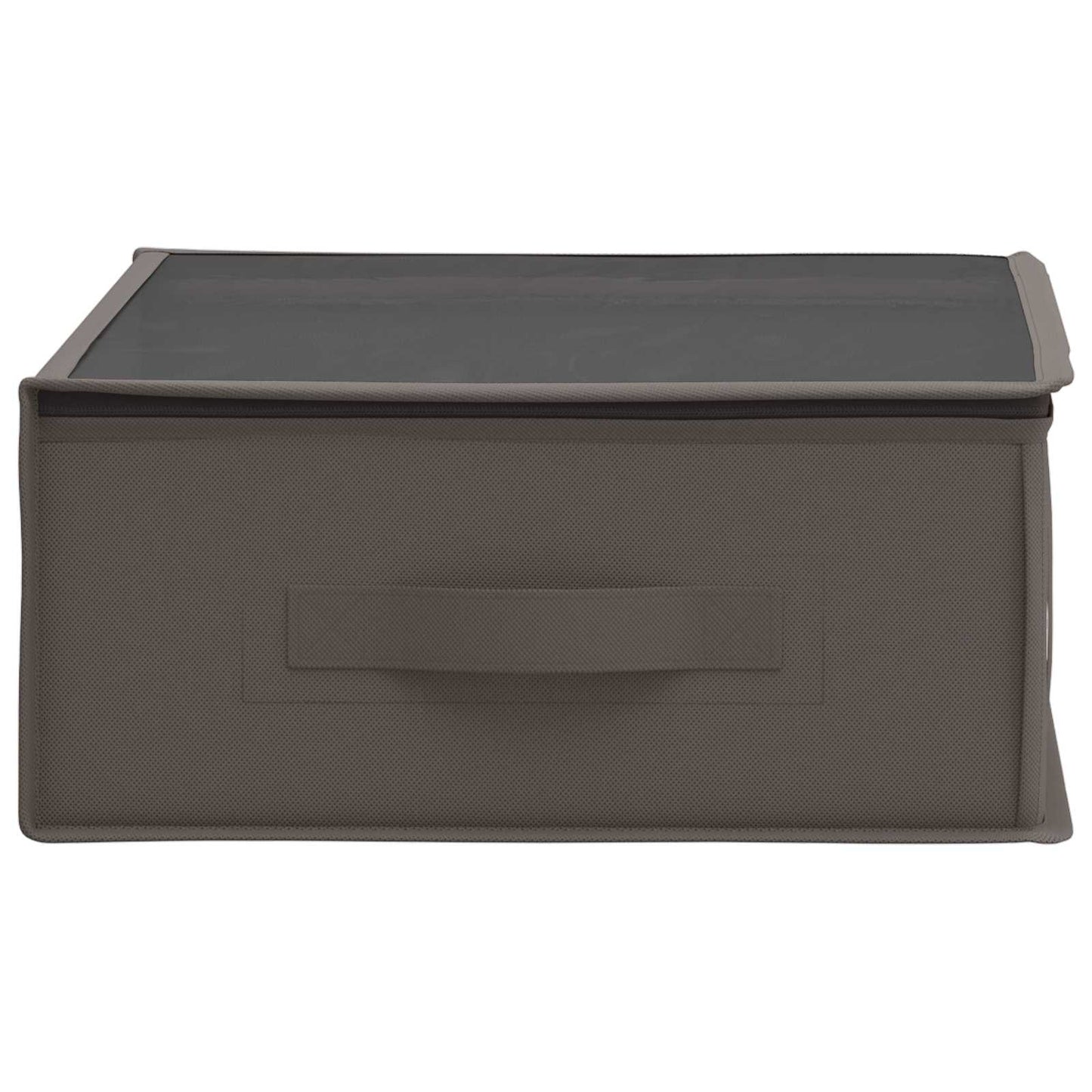 Storage Box with Transparent Top Window 2 pcs Grey