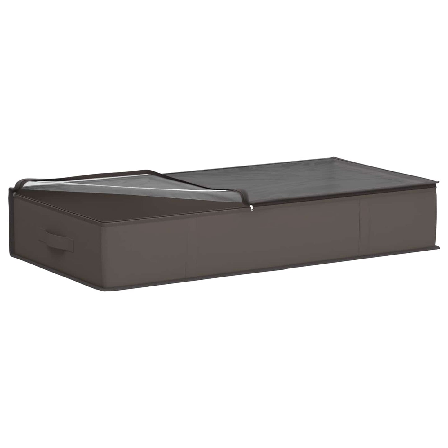 Storage Box with Transparent Top Window 2 pcs Grey