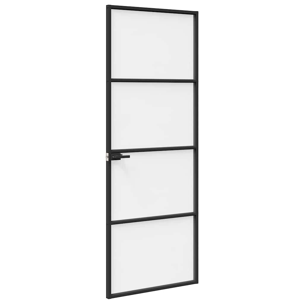 Home Door 76 x 201.5 x 3.5 cm Aluminium and Tempered Glass