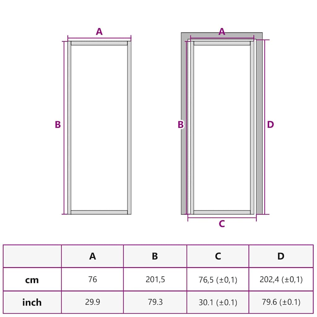 Home Door 76 x 201.5 x 3.5 cm Aluminium and Tempered Glass