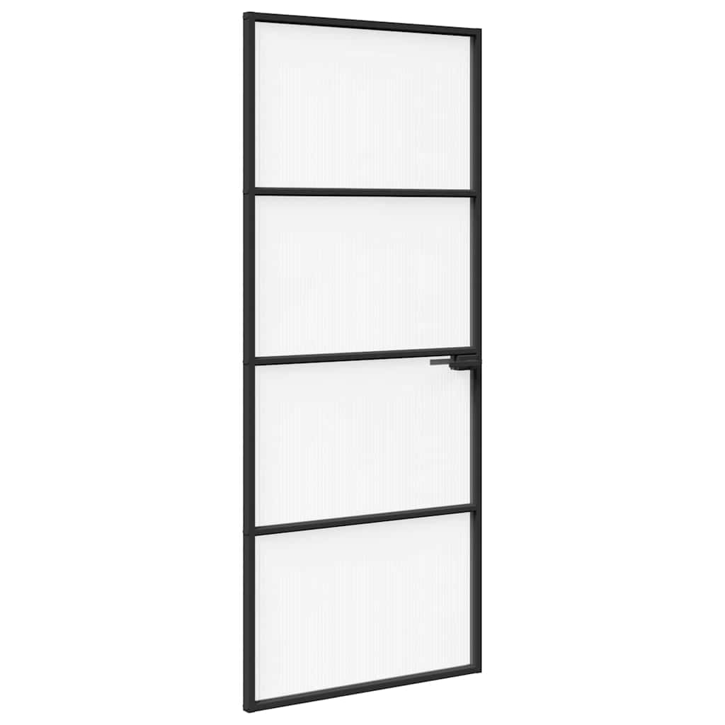 Home Door 83 x 201.5 x 3.5 cm Aluminium and Tempered Glass