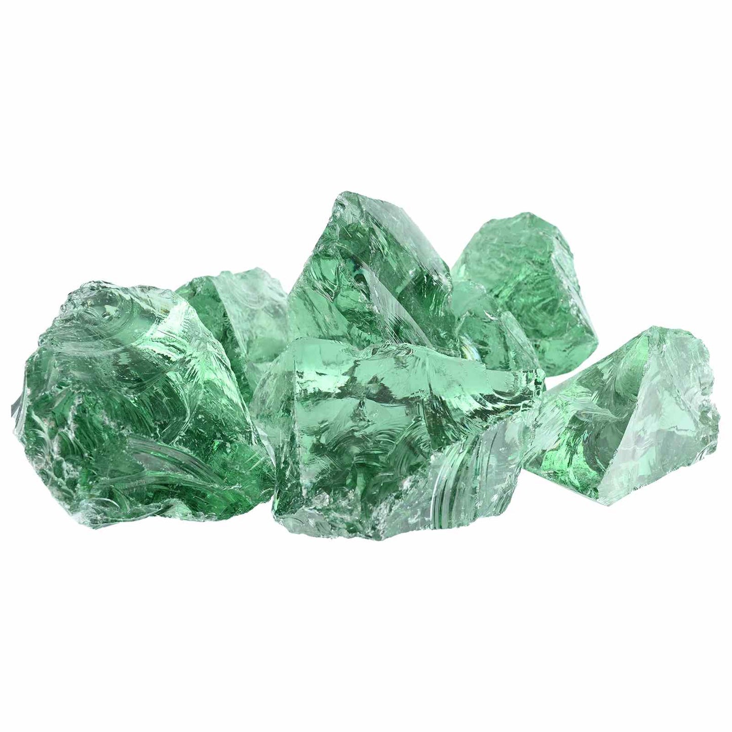 Garden Stones Light Green 12 cm Glass