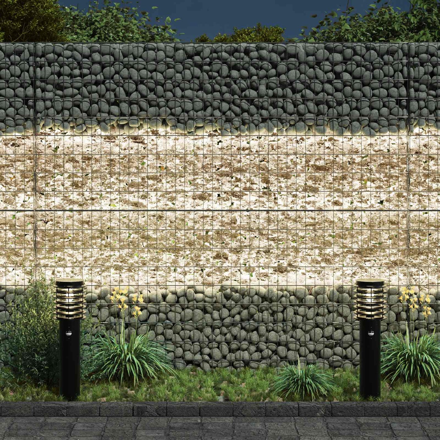 Garden Stones Champagne 12 cm Glass