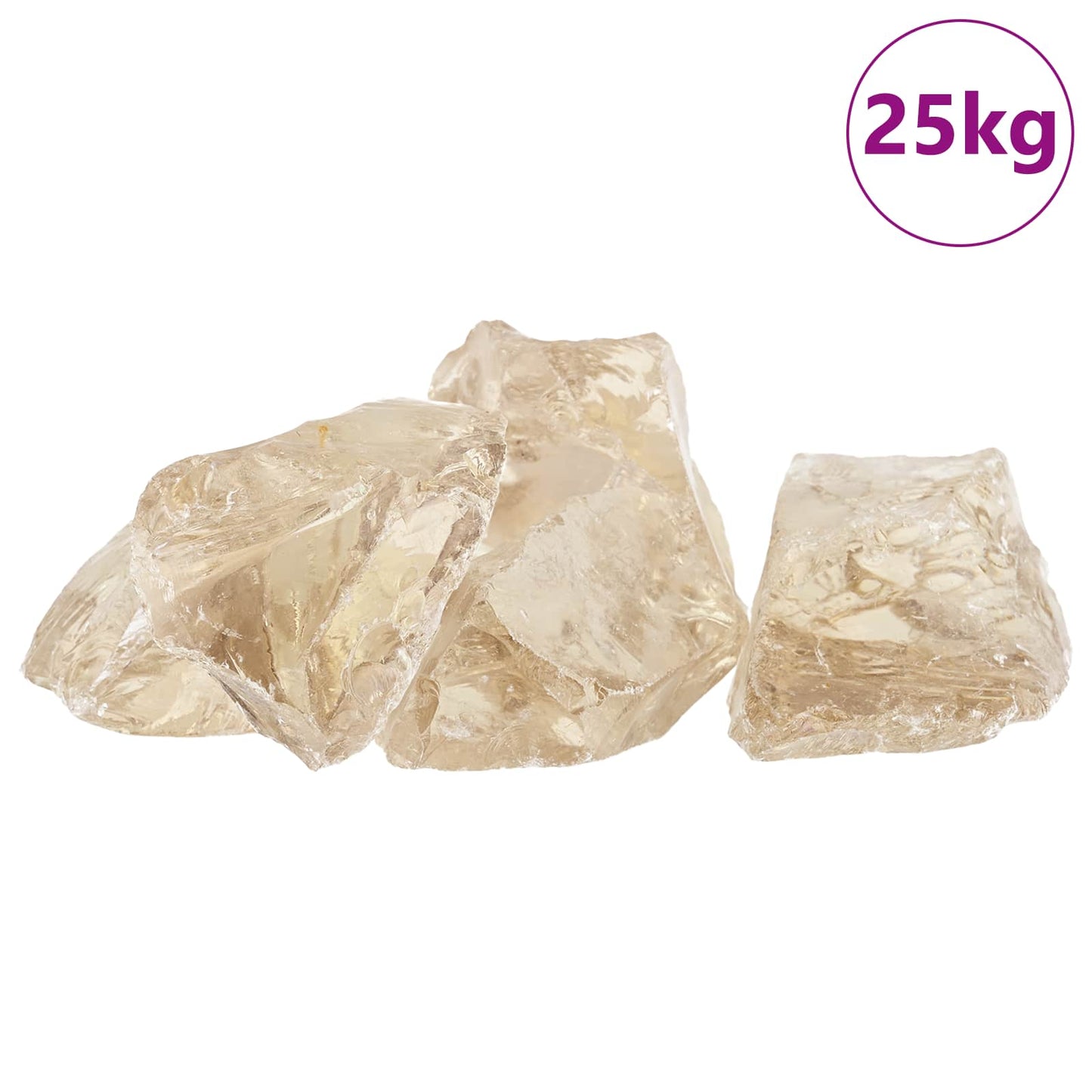 Garden Stones Champagne 12 cm Glass