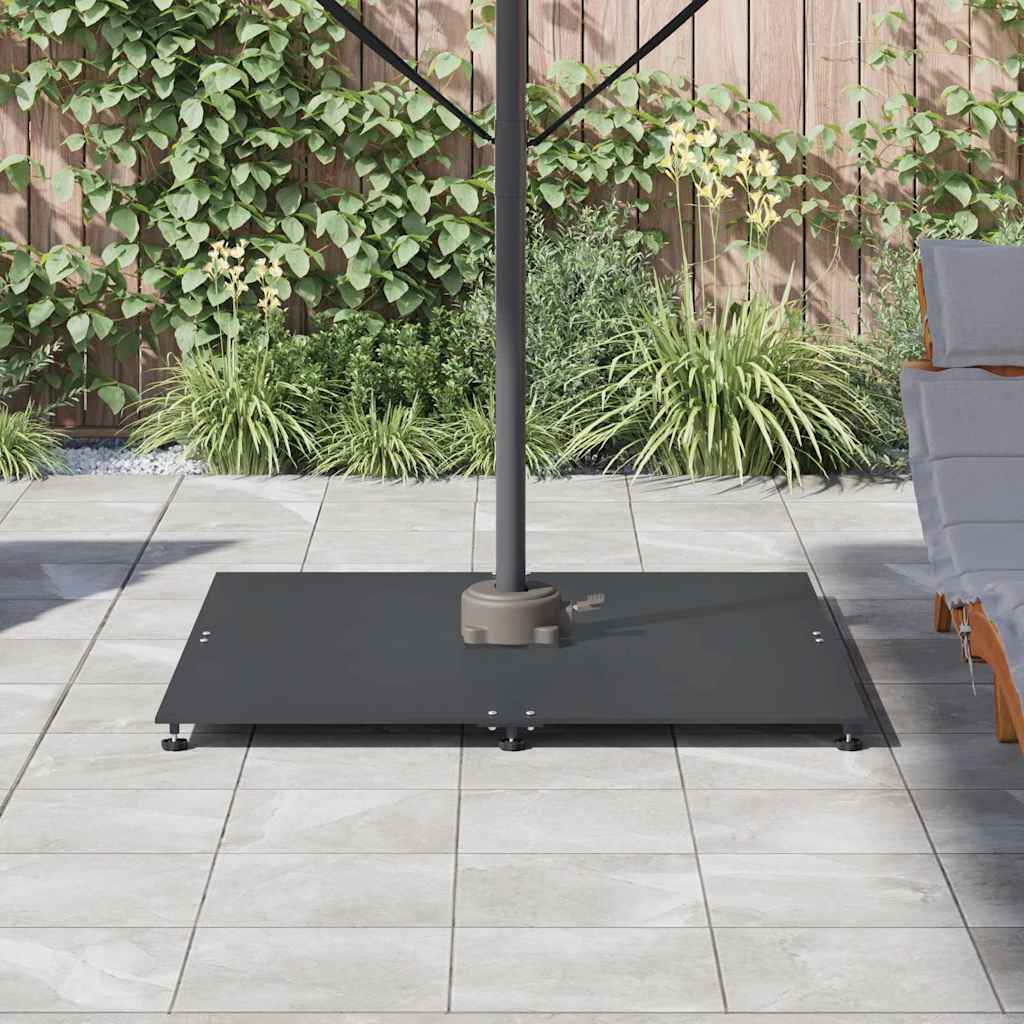Parasol Base Dark grey 100 x 100 x 4 cm Steel