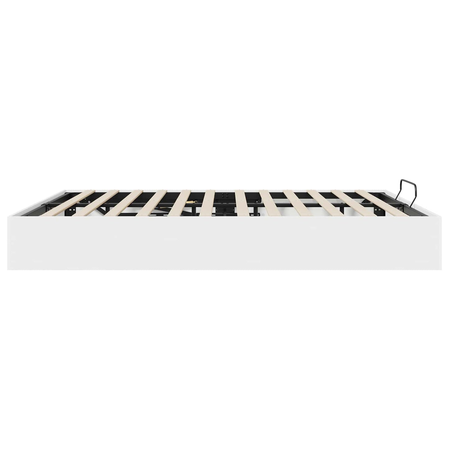 Ottoman Bed Frame White 203 x 180 x 25 cm Engineered Wood