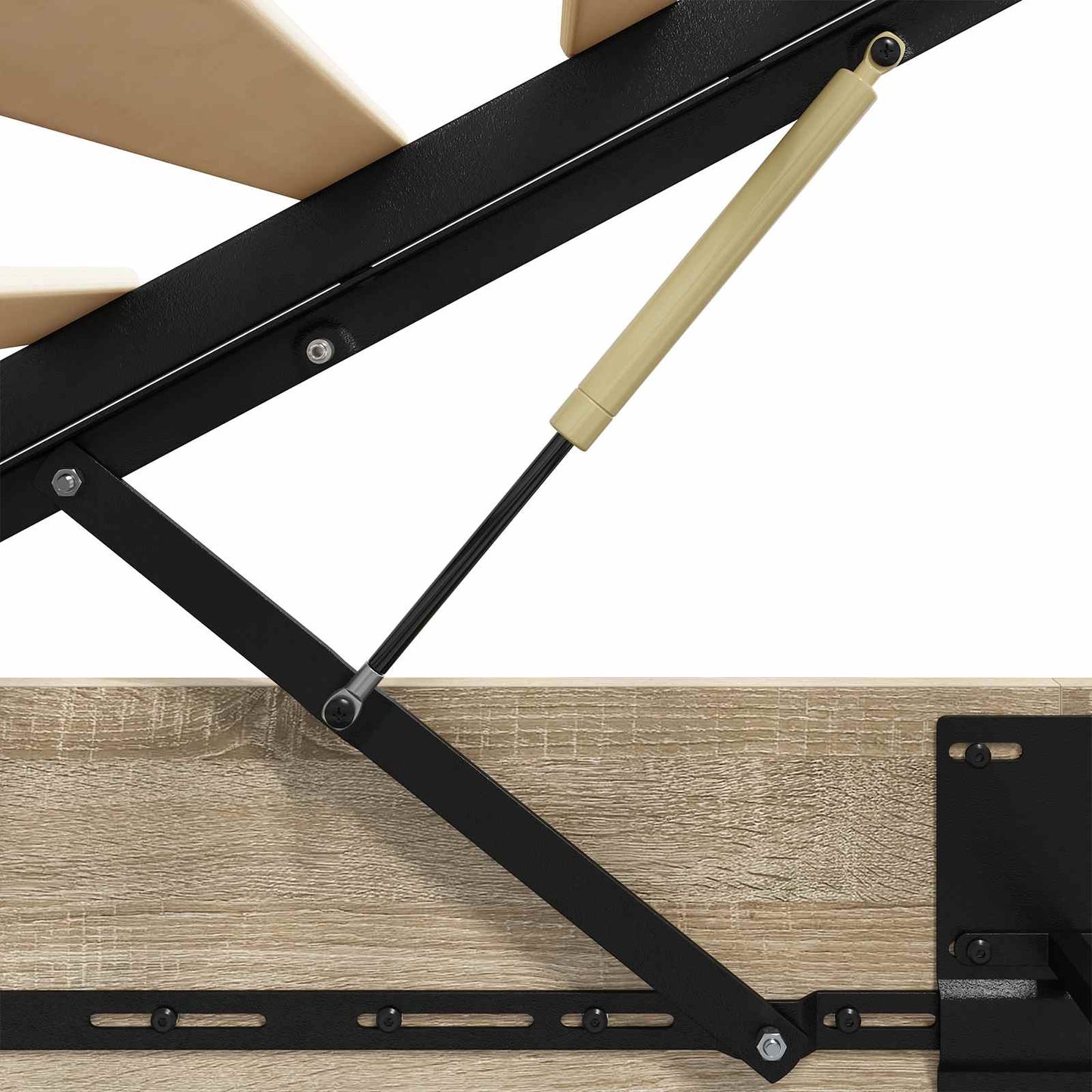 Ottoman Bed Frame Sonoma Oak 203 x 180 x 25 cm Engineered Wood