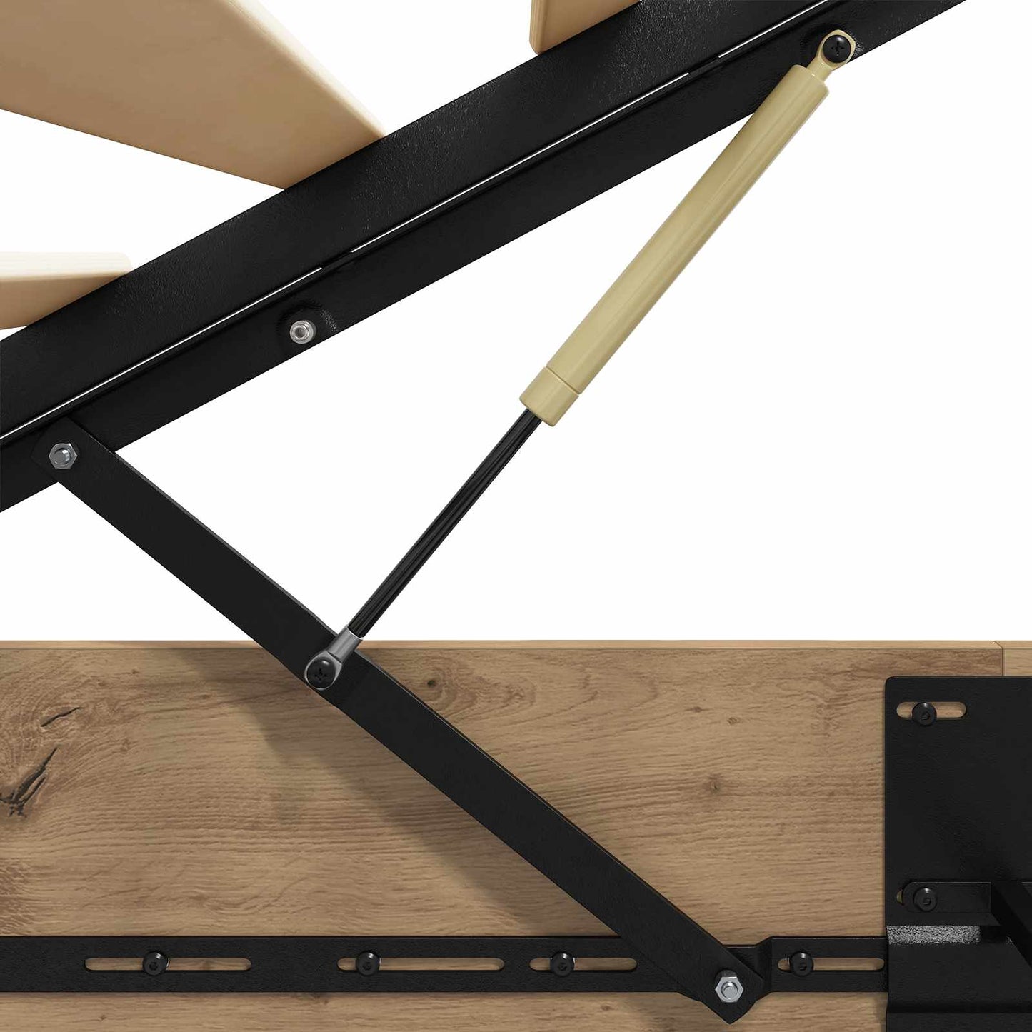 Ottoman Bed Frame with Storage Artisian Oak 203 x 180 x 25 cm