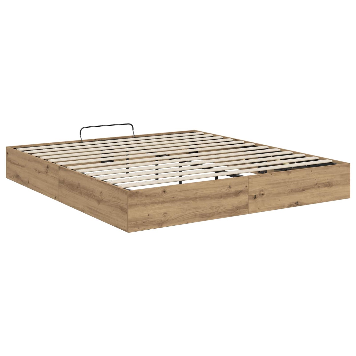 Ottoman Bed Frame with Storage Artisian Oak 203 x 180 x 25 cm