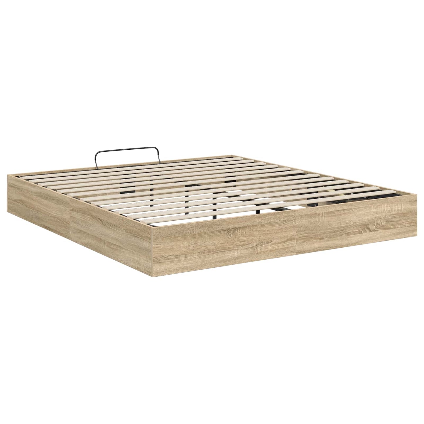 Ottoman Bed Frame Sonoma Oak 203 x 160 x 25 cm Engineered Wood