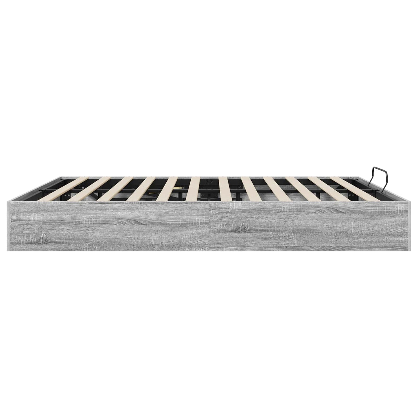 Ottoman Bed Frame Grey Sonoma 203 x 160 x 25 cm Engineered Wood