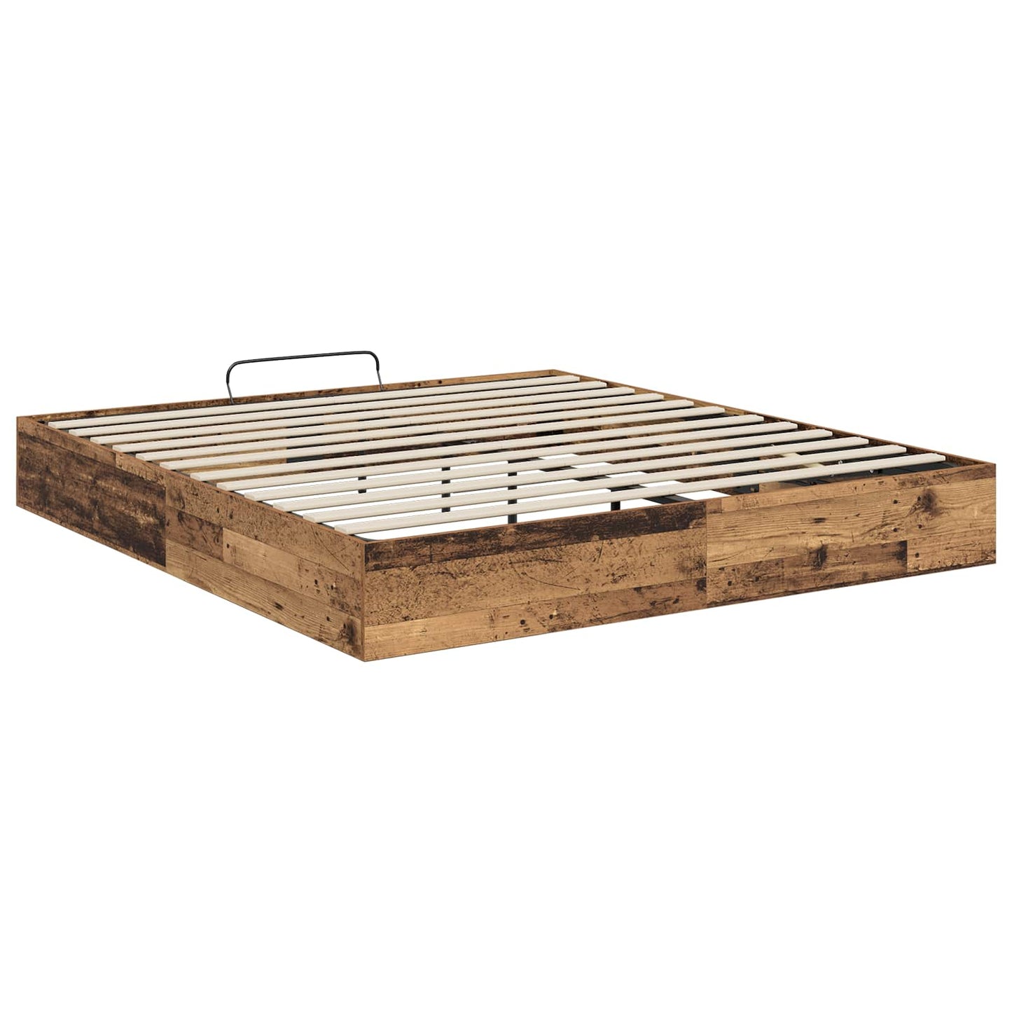 Ottoman Bed Frame Old Wood 160 x 200 cm Engineered Wood