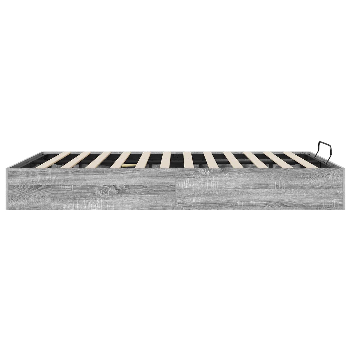 Ottoman Bed Frame Grey Sonoma 203 x 140 x 25 cm Engineered Wood