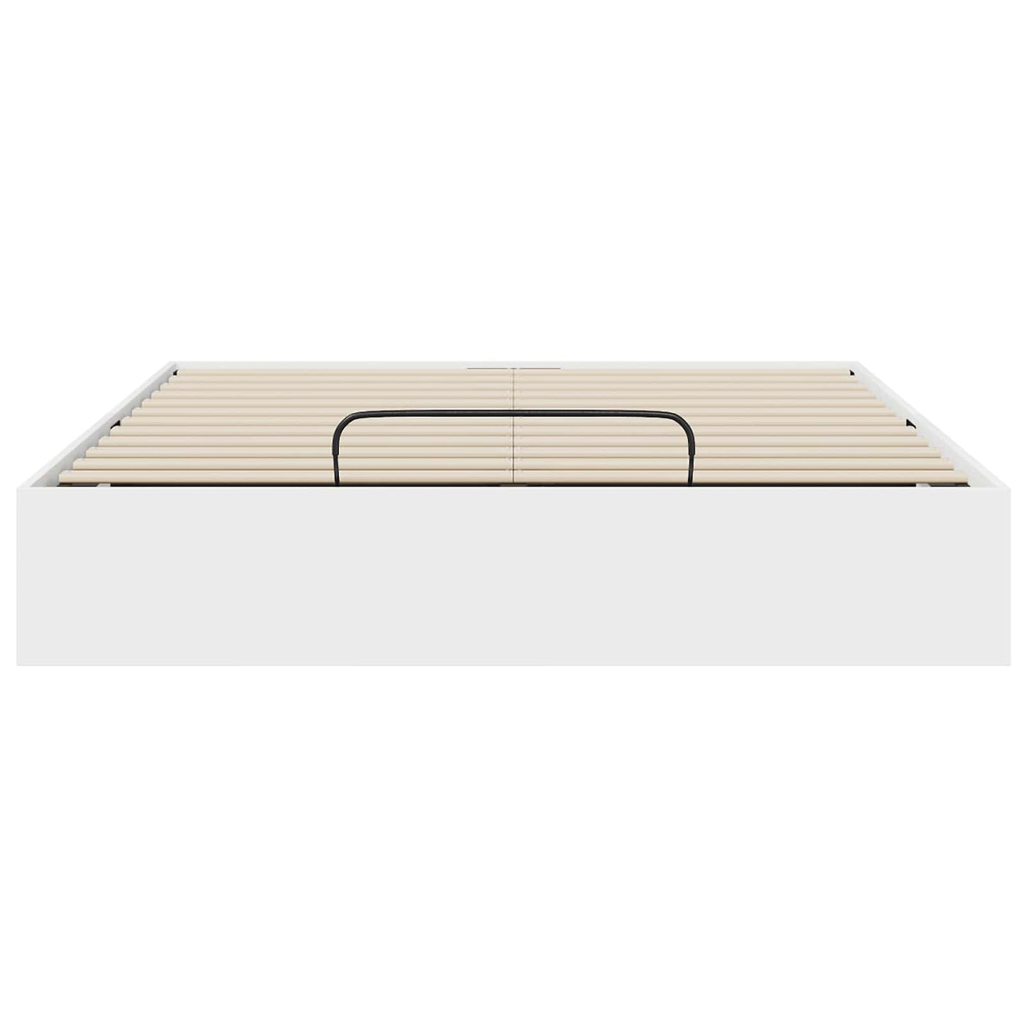Ottoman Bed Frame White 203 x 120 x 25 cm Engineered Wood