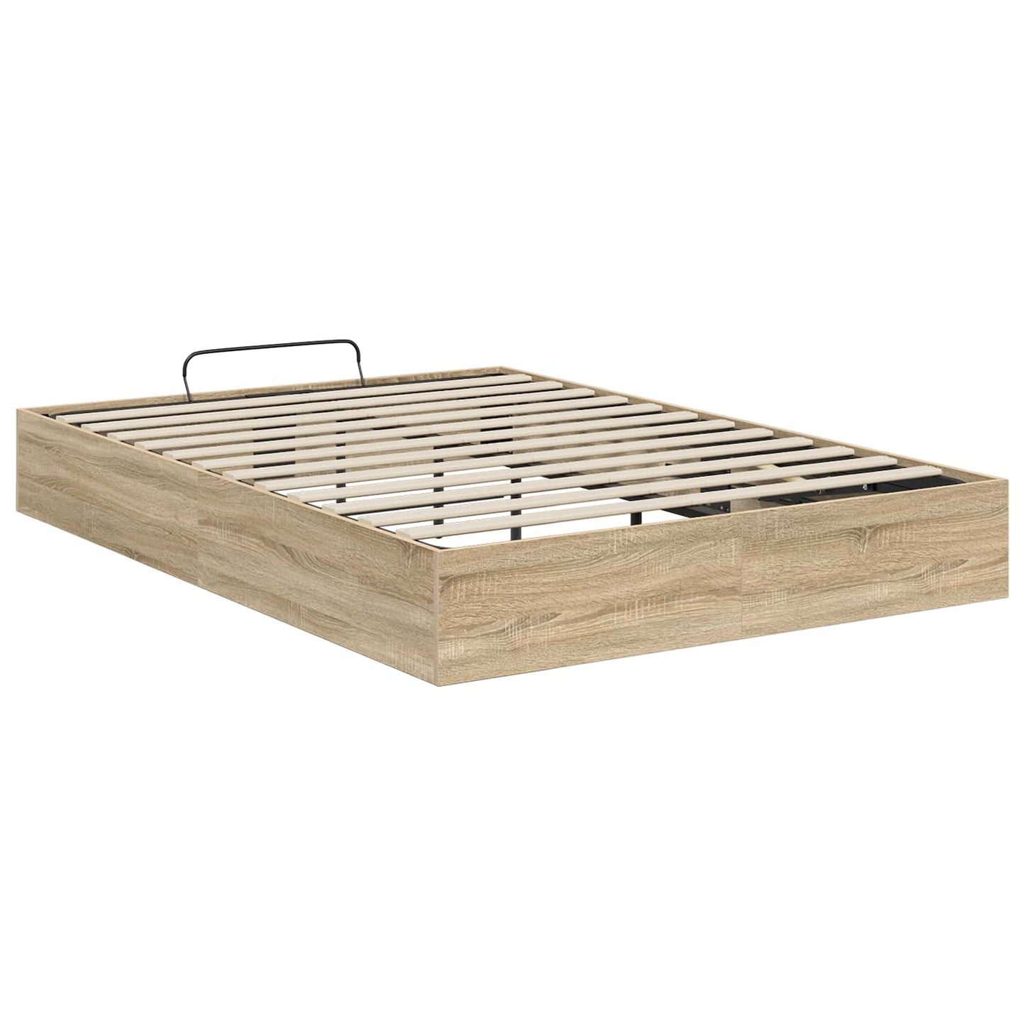 Ottoman Bed Frame Sonoma Oak 203 x 120 x 25 cm Engineered Wood