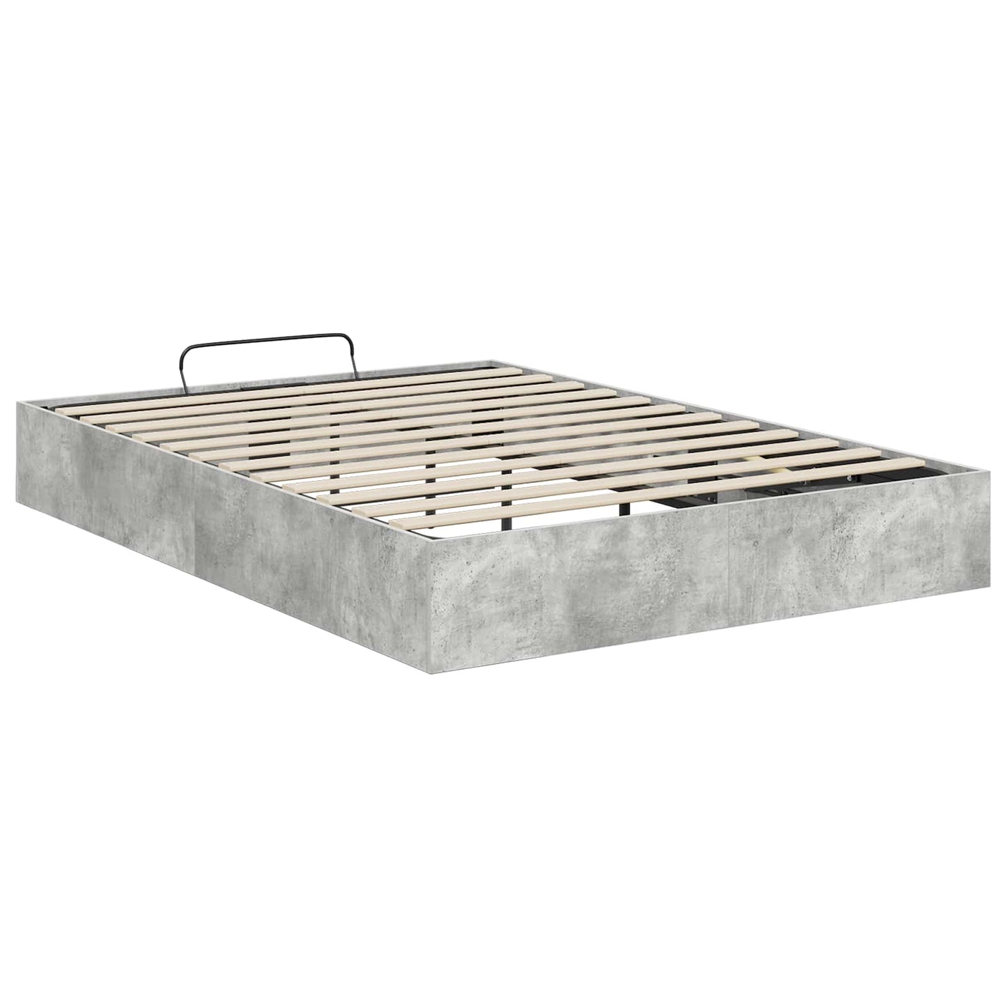 Ottoman Bed Frame Concrete Grey 120 x 200 cm Engineered Wood