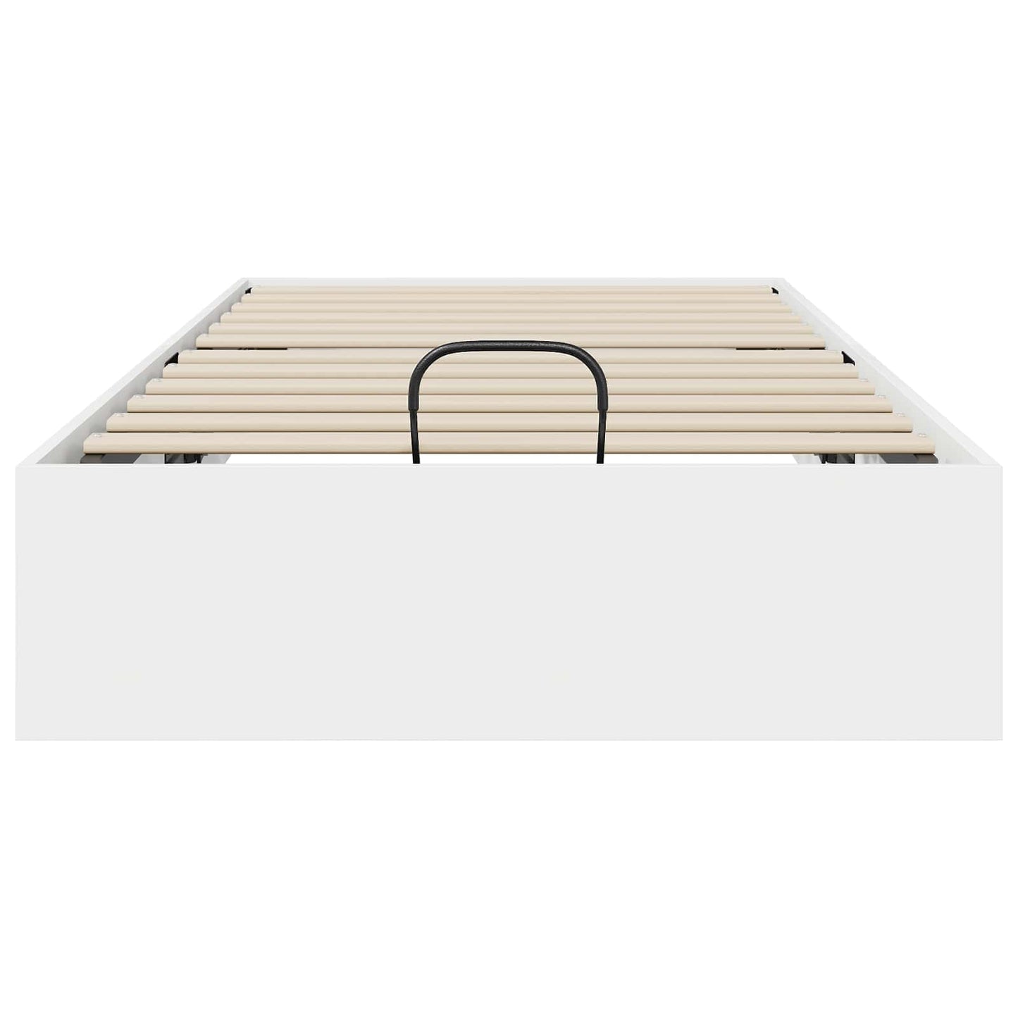 Ottoman Bed Frame White 203 x 90 x 25 cm Engineered Wood