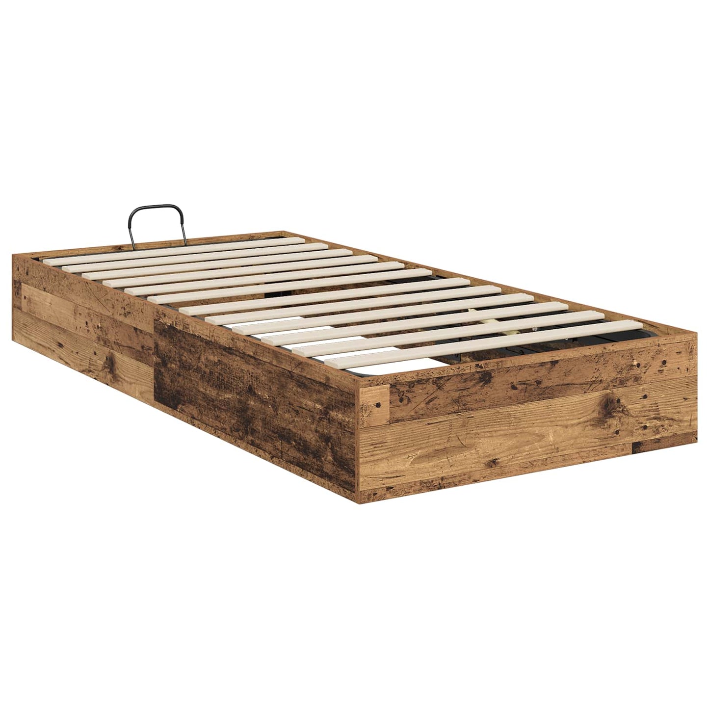 Ottoman Bed Frame Old Wood 203 x 90 x 25 cm Engineered Wood