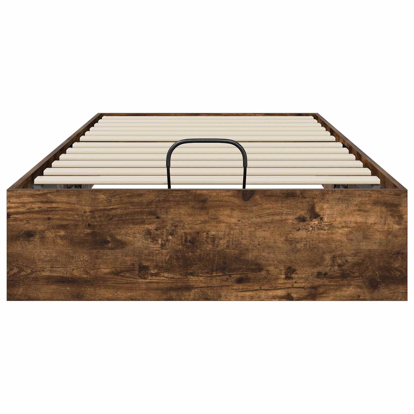 Ottoman Bed Frame Smoked Oak 80.5 x 200 cm Engineered Wood
