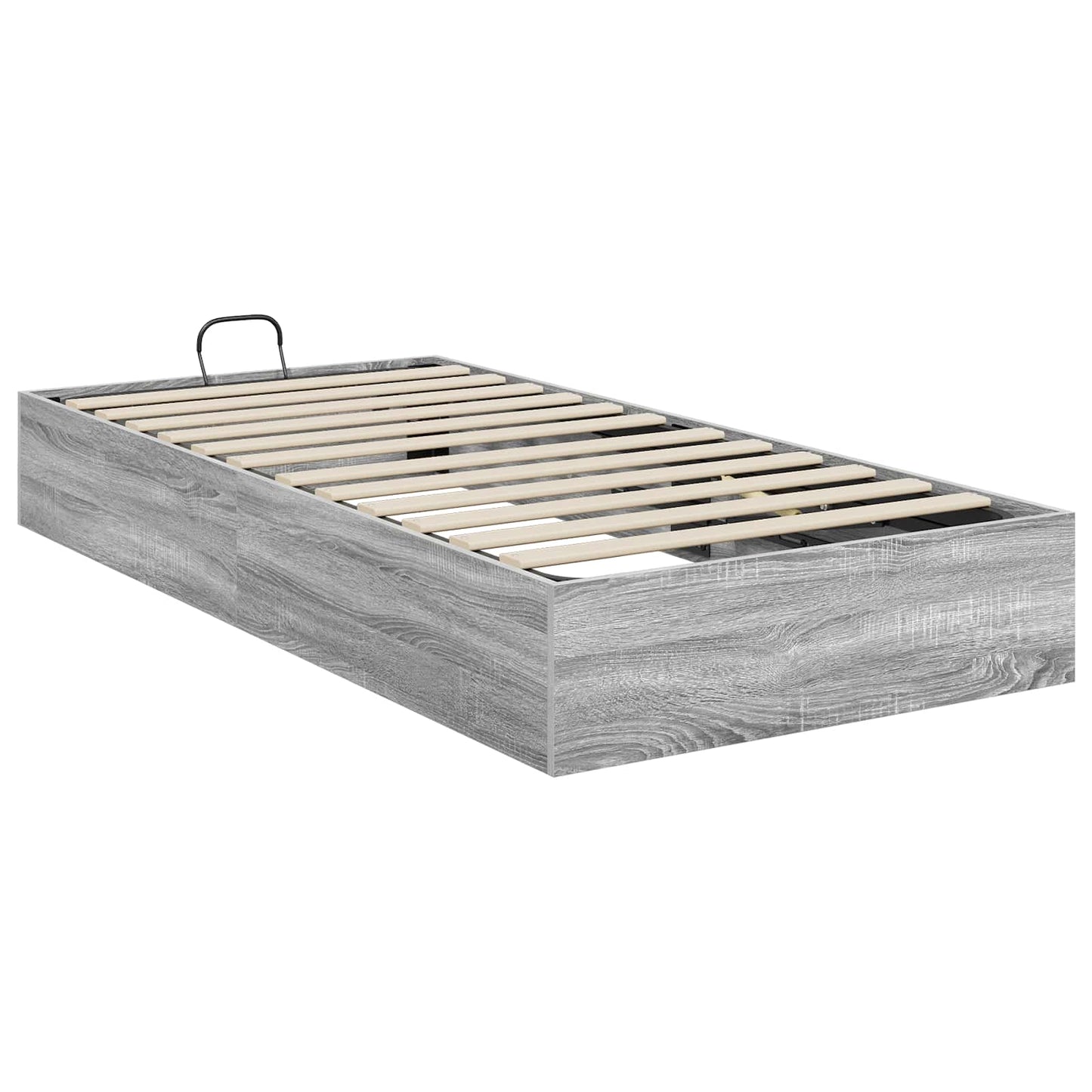 Ottoman Bed Frame Grey Sonoma 80.5 x 200 cm Engineered Wood