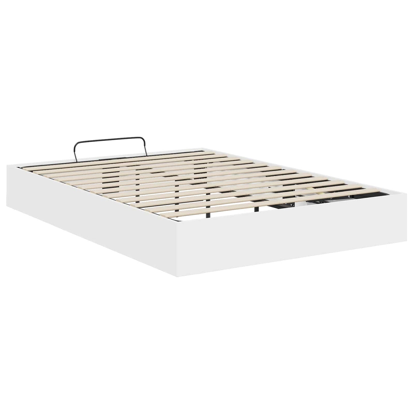 Ottoman Bed Frame White 193 x 140 x 25 cm Engineered Wood