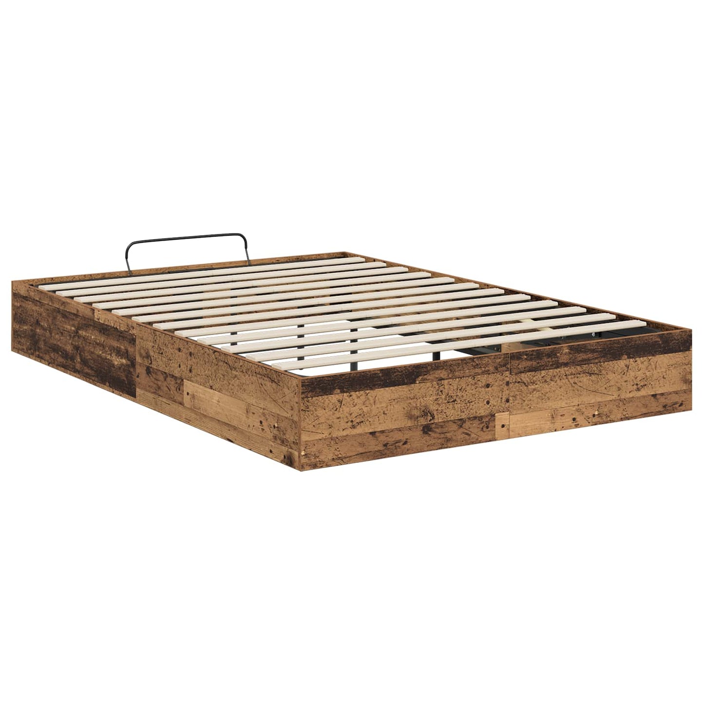 Ottoman Bed Frame Old Wood 193 x 140 x 25 cm Engineered Wood