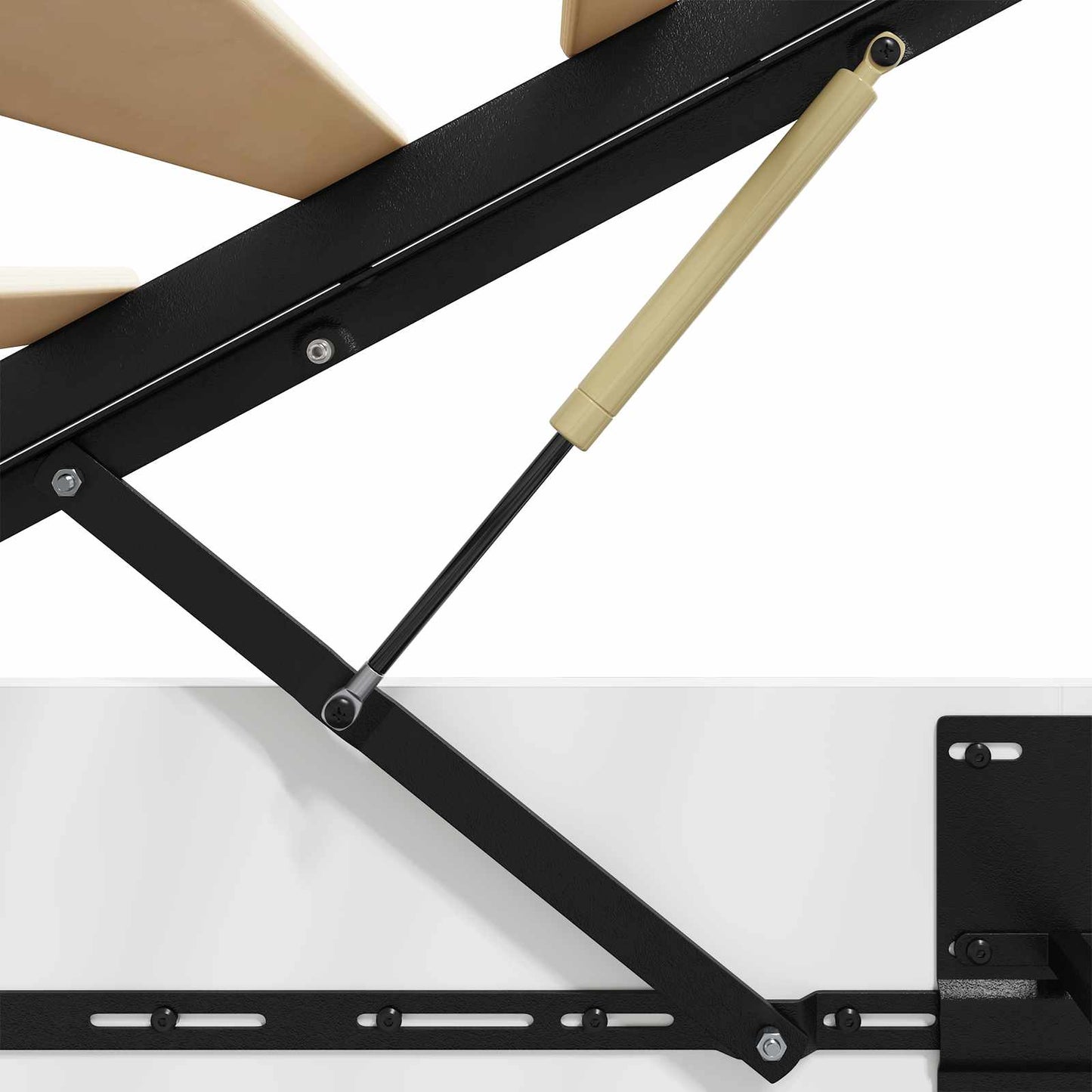 Ottoman Bed Frame White 193 x 135 x 25 cm Engineered Wood