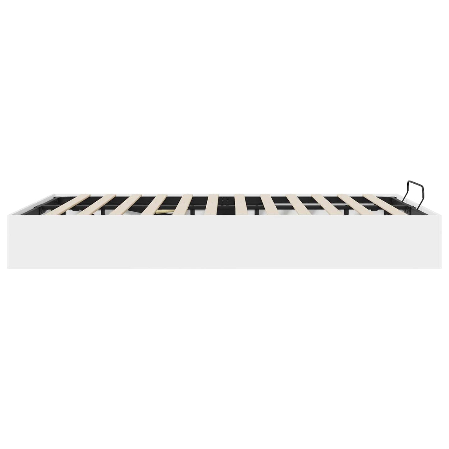 Ottoman Bed Frame White 193 x 135 x 25 cm Engineered Wood