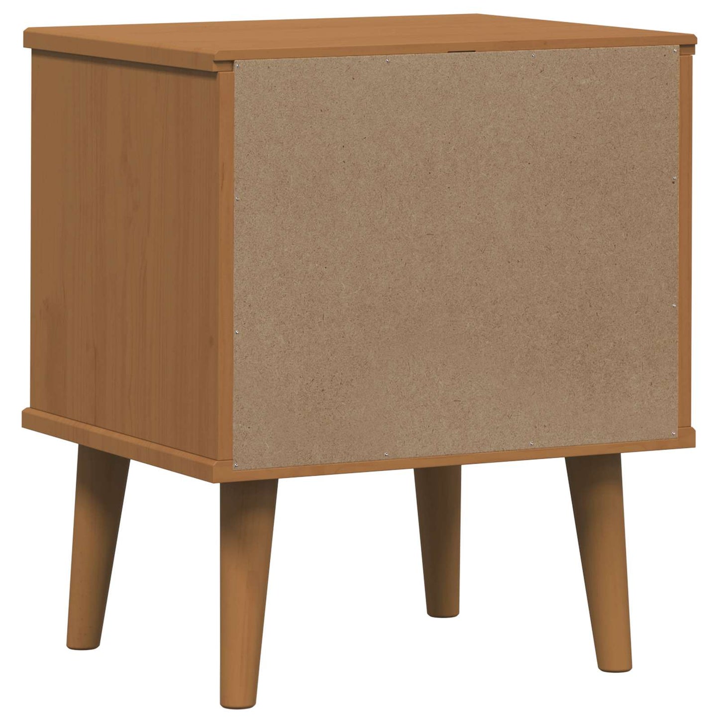 Bedside Cabinet MOLDE Caramel 40 x 35 x 48 cm Solid Pine Wood