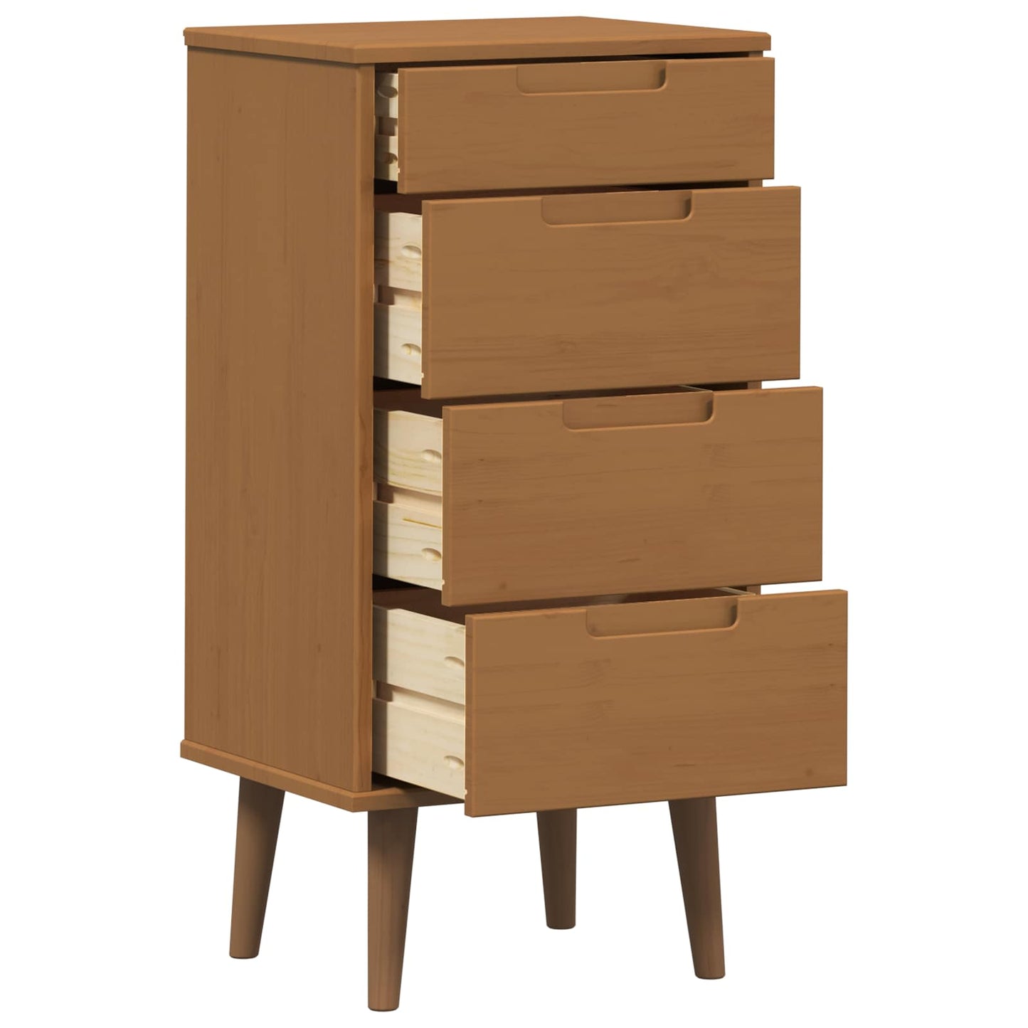 Chest of Drawers MOLDE Caramel 40 x 35 x 82 cm Solid Pine Wood