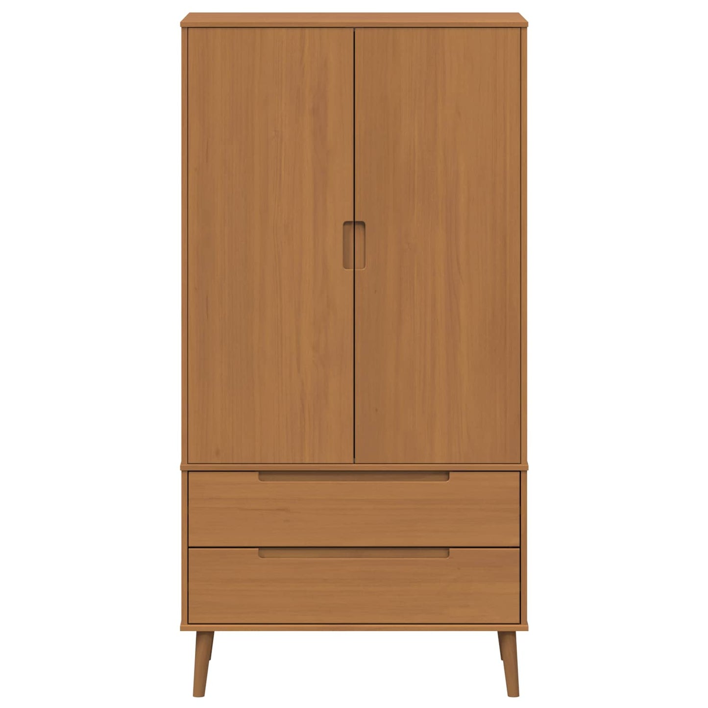 Wardrobe MOLDE Caramel 90 x 55 x 175 cm Solid Pine Wood
