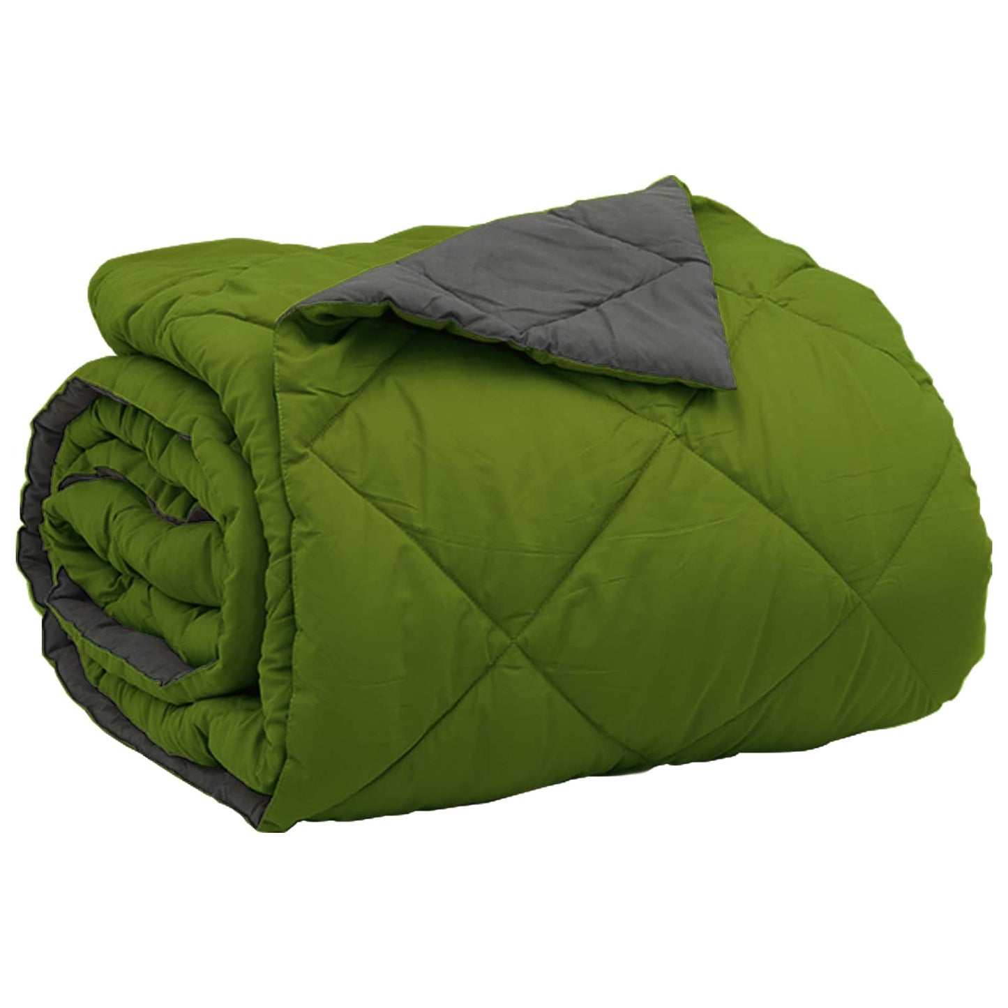 Summer Duvet Green and Anthracite 220 x 200 cm Microfiber