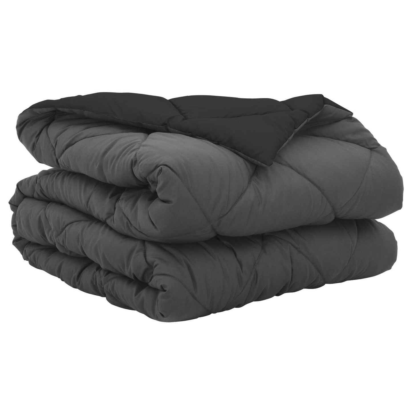 Summer Duvet Black and Anthracite 200 x 155 cm Microfiber