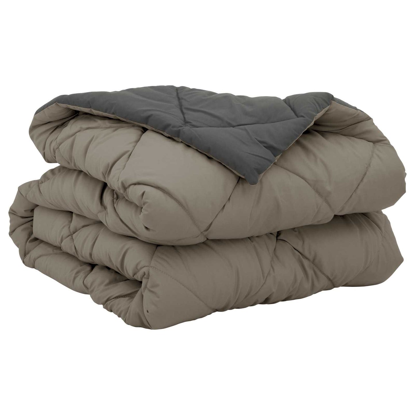 Summer Duvet Light Grey and Anthracite 200 x 135 cm Microfiber
