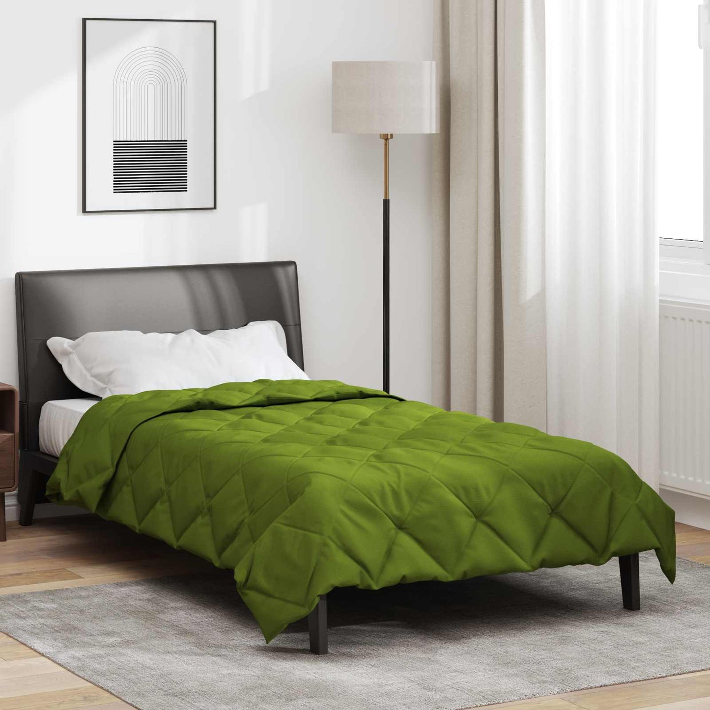 Full Year Duvet Green 155 x 200 cm Microfiber