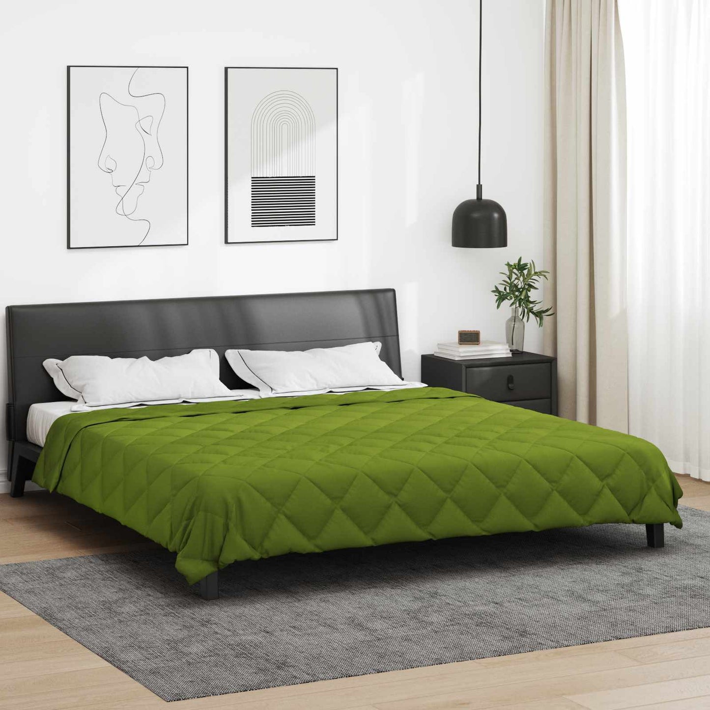 Full Year Duvet Green 200 x 200 cm Microfiber