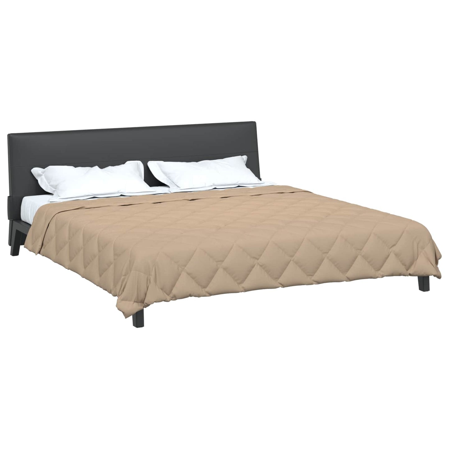 Full Year Duvet Taupe 220 x 260 cm Microfiber