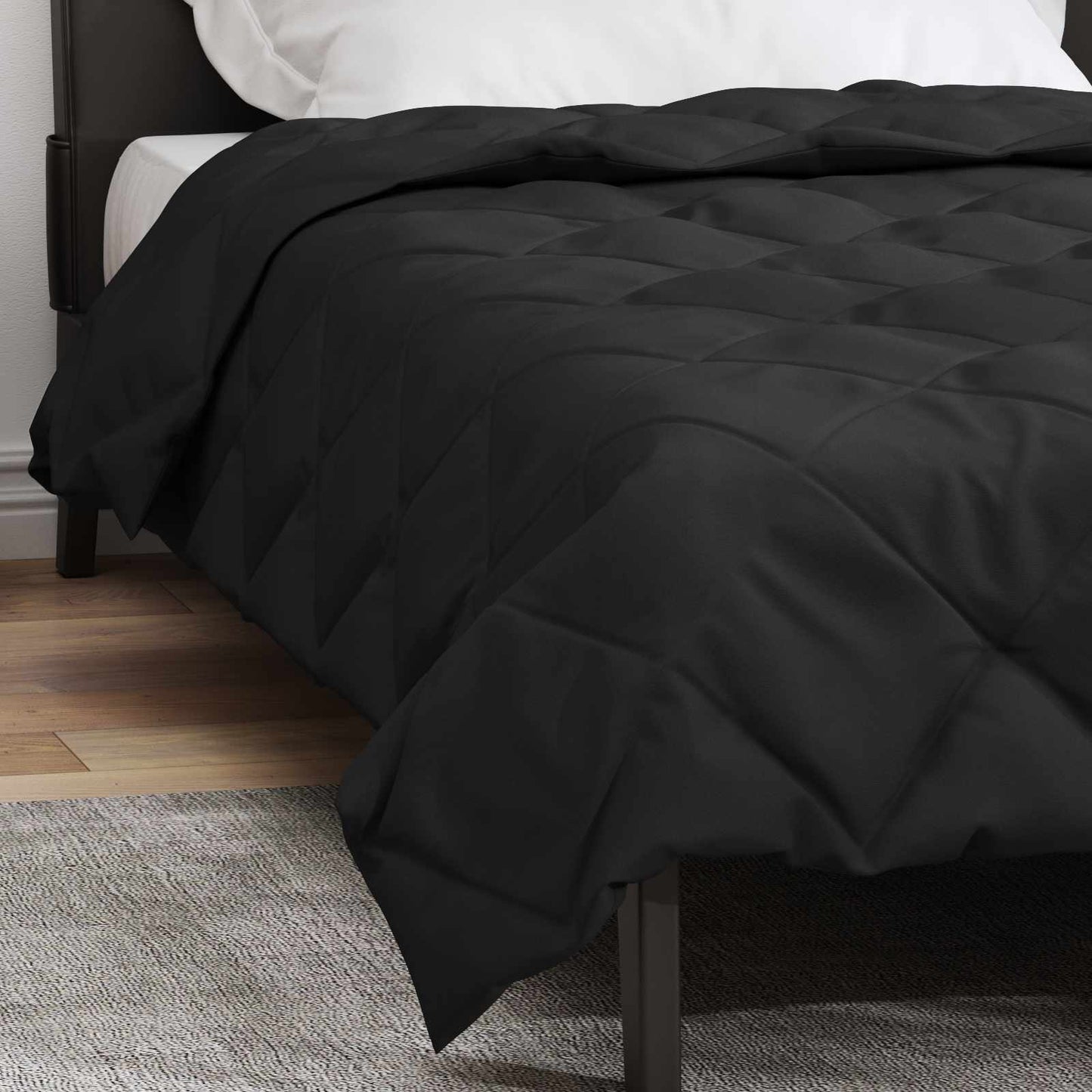Full Year Duvet Black 135 x 200 cm Microfiber