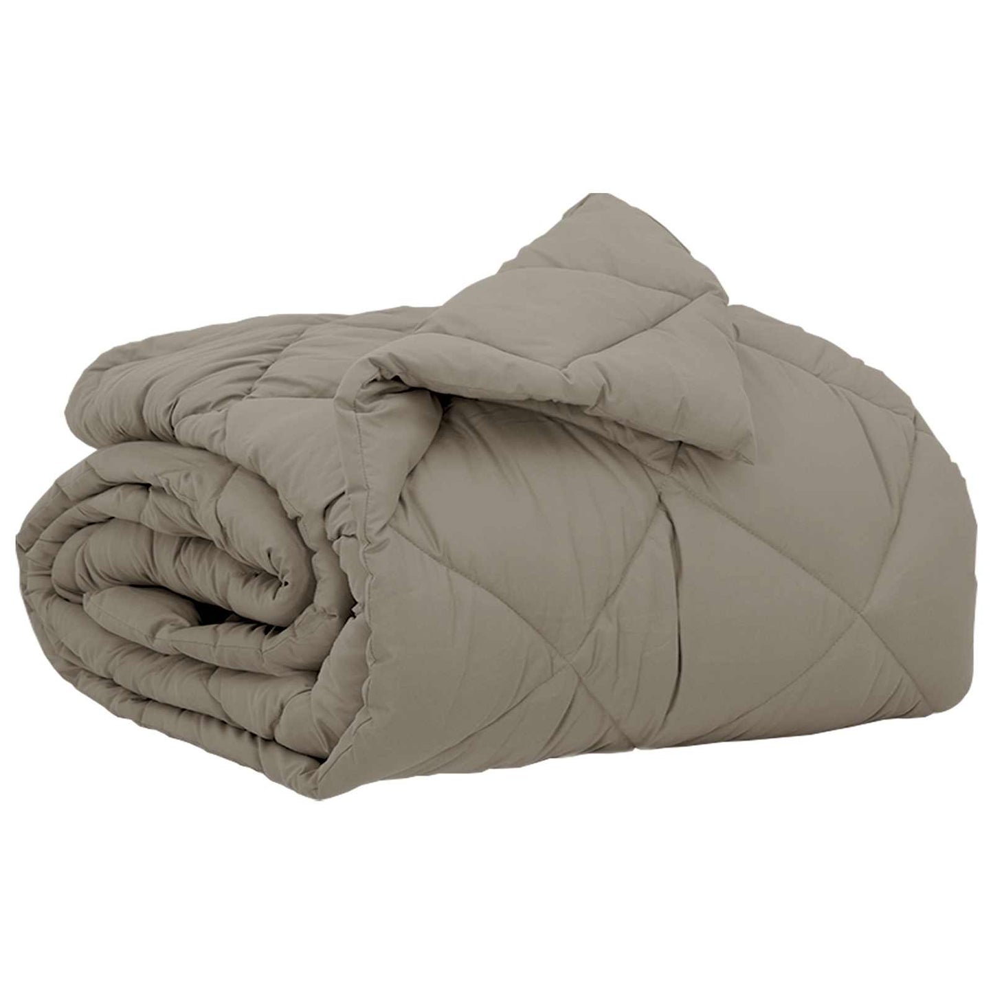 Full Year Duvet Light Grey 135 x 200 cm Microfiber