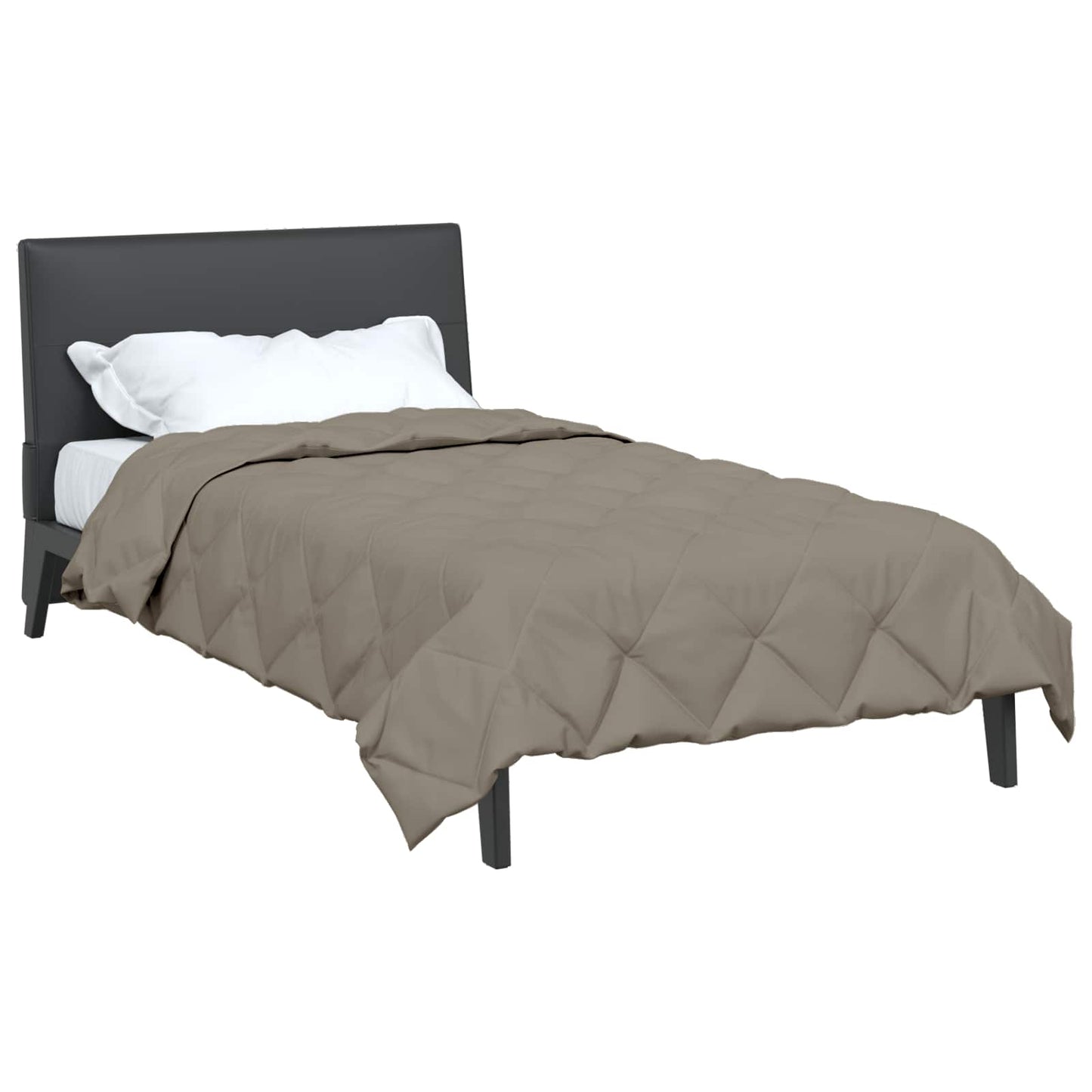 Full Year Duvet Light Grey 135 x 200 cm Microfiber